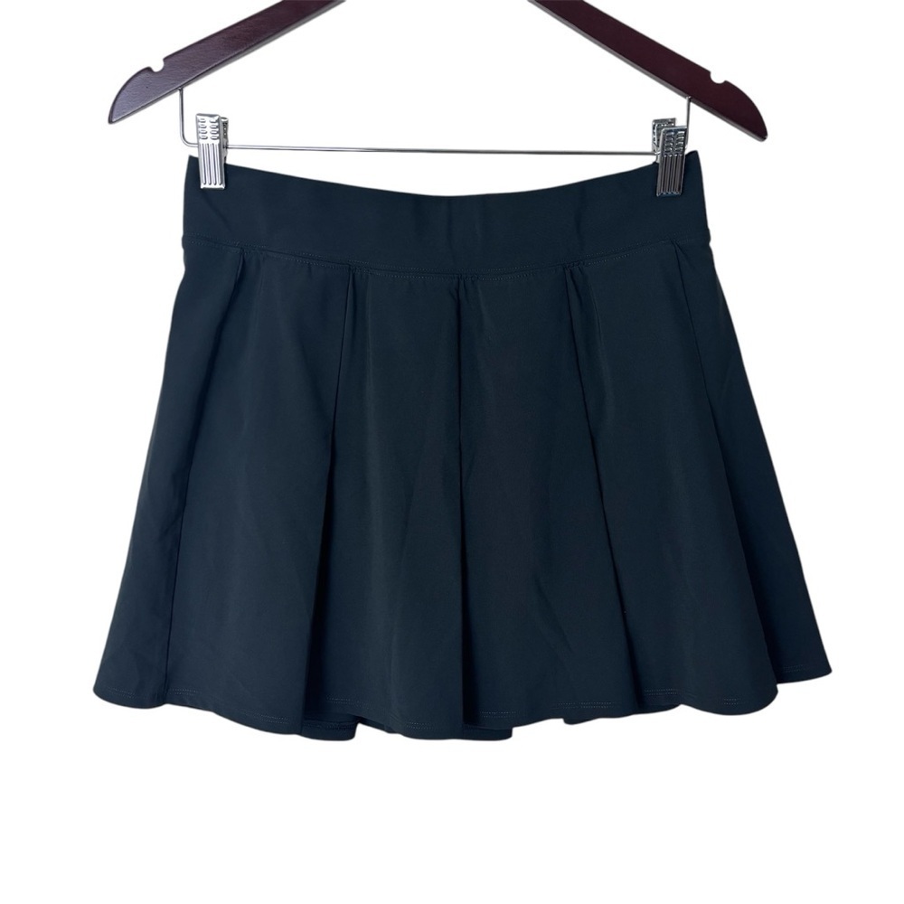 Abercrombie & Fitch Pleated Tennis Skirt Skort In Black Women’s Size Medium - Picture 2 of 6